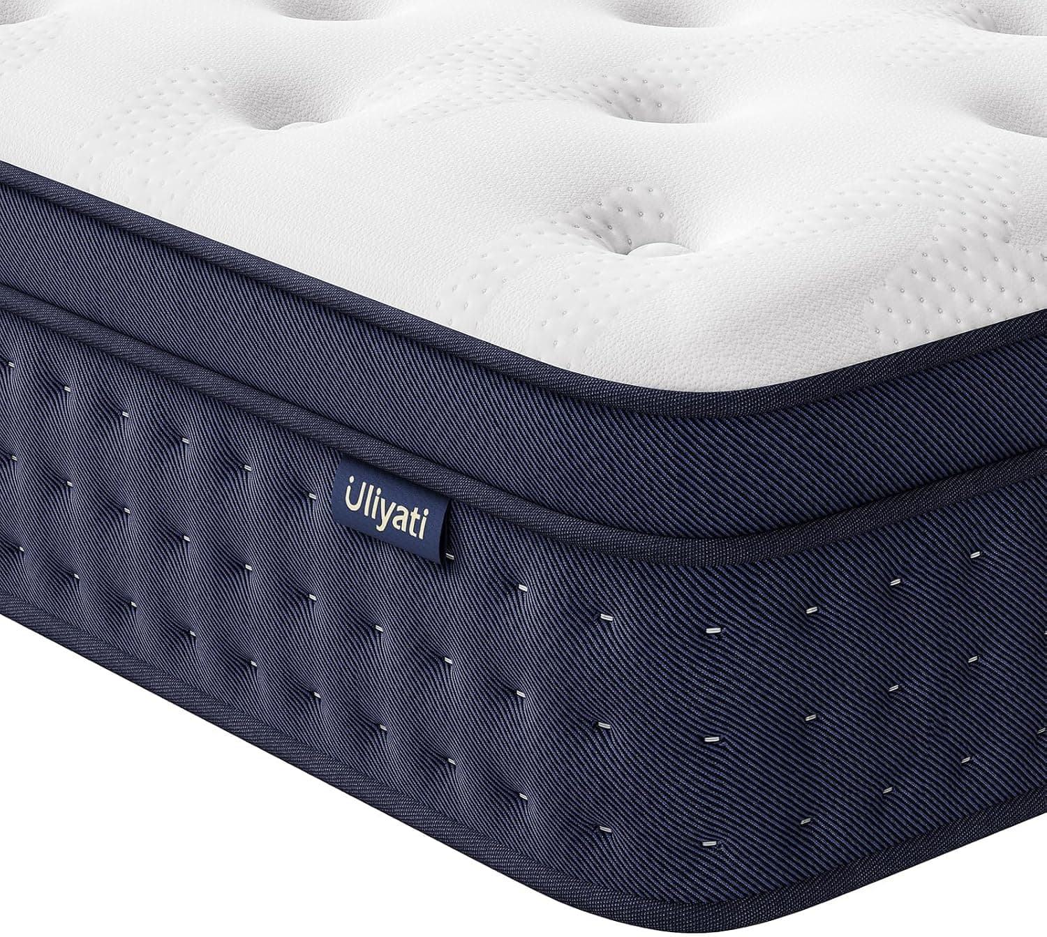Uliyati King Size Mattress, 12 Inch Gel Memory Foam Pocket Sprung Hybrid Mattress with 7-Zone Orthopedic Support and Motion Isolation